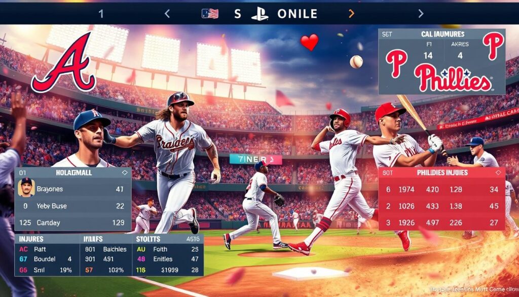 atlanta braves vs phillies match player stats