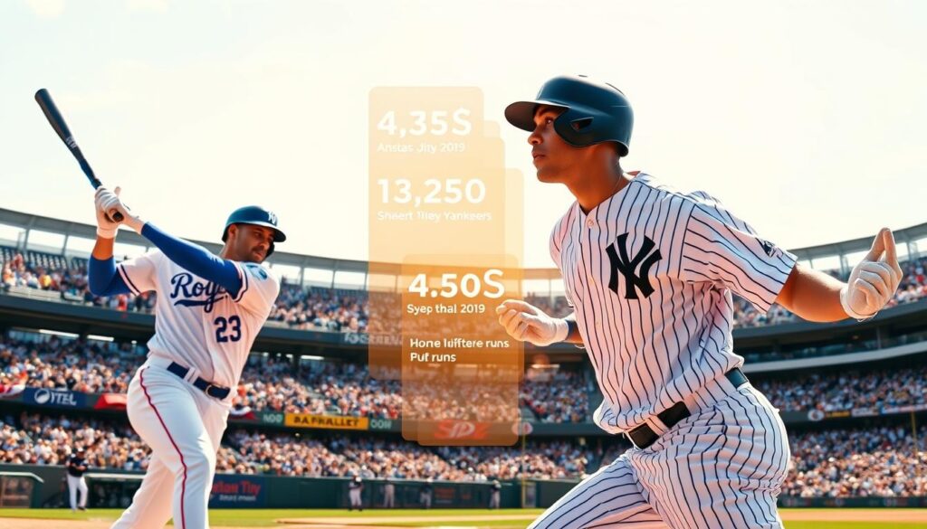 kansas city royals vs yankees match player stats